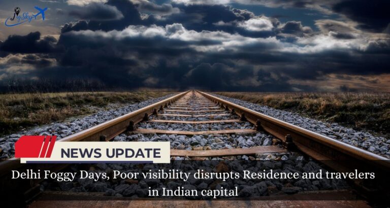 Delhi Foggy Days, Poor visibility disrupts Residence and travelers in Indian capital (1)