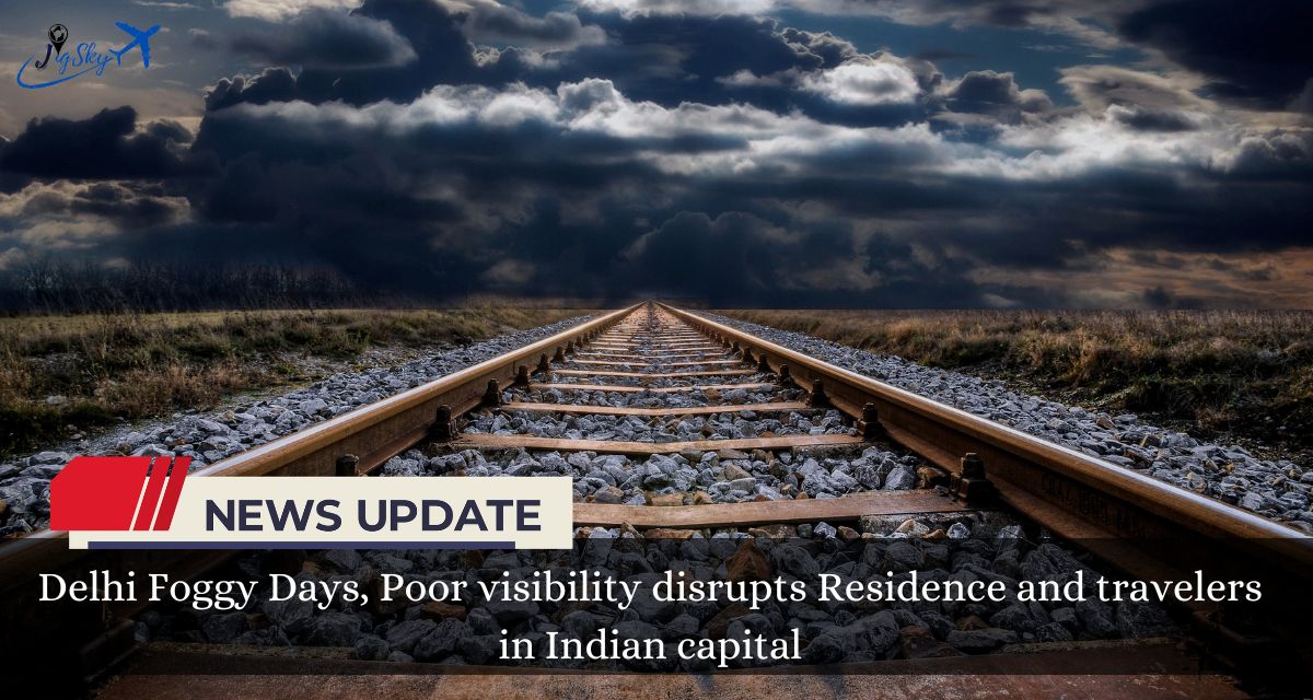 Delhi Foggy Days, Poor visibility disrupts Residence and travelers in Indian capital (1)